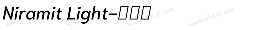 Niramit Light字体转换